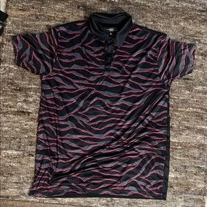 Black and Red Patterned Men's Shirt